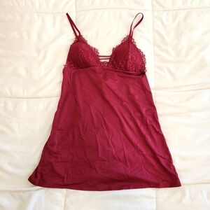 NWT La Senza Maroon Babydoll Dress Lingerie